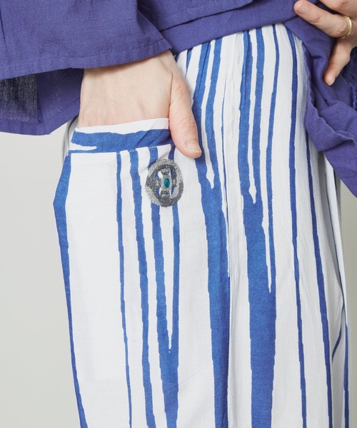 チャイハネ（チャイハネ）の「【チャイハネ】プエブロワイドパンツ（その他パンツ・レディース・ホワイト/ブラック/イエロー/ブラウン/ブルー・FREE）」の18枚目の写真