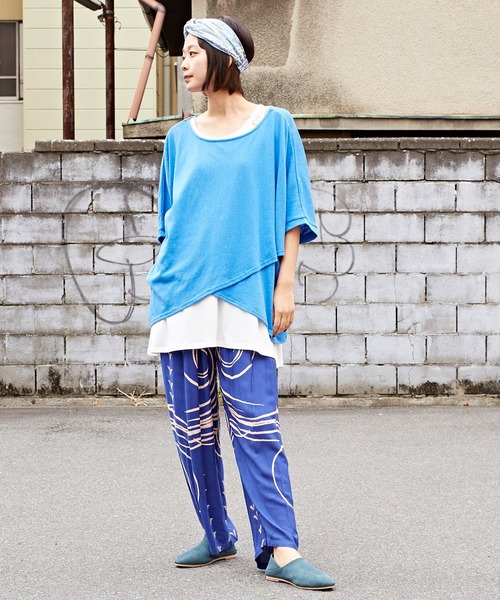 チャイハネ（チャイハネ）の「【チャイハネ】プエブロワイドパンツ（その他パンツ・レディース・ホワイト/ブラック/イエロー/ブラウン/ブルー・FREE）」の22枚目の写真