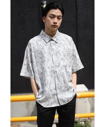 CREARE -LINO- | 【2021春夏】総柄ビックシルエットシャツ<ユニセックス>(シャツ/ブラウス)