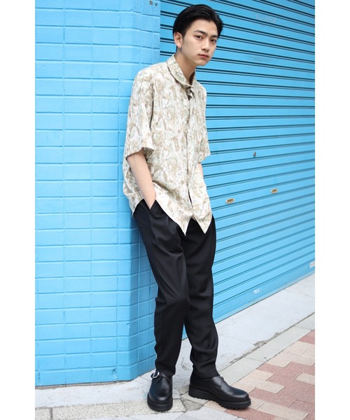 CREARE -LINO-（クレアーレリノ）の「総柄ビックシルエットシャツ<ユニセックス>（シャツ/ブラウス・メンズ・グリーン/ブルー・L/M）」の10枚目の写真