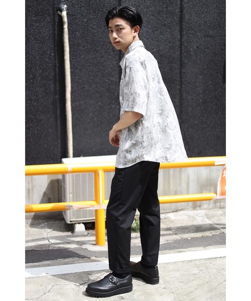 CREARE -LINO-（クレアーレリノ）の「総柄ビックシルエットシャツ<ユニセックス>（シャツ/ブラウス・メンズ・グリーン/ブルー・L/M）」の21枚目の写真