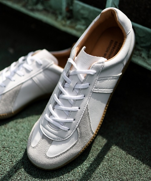 GERMAN TRAINER(ジャーマントレーナー)の「【GERMAN TRAINER / ジャーマントレーナー】 ACTION LEATHER(スニーカー・メンズ・ホワイト/ブラック・40/41/42/43)」の4枚目の写真