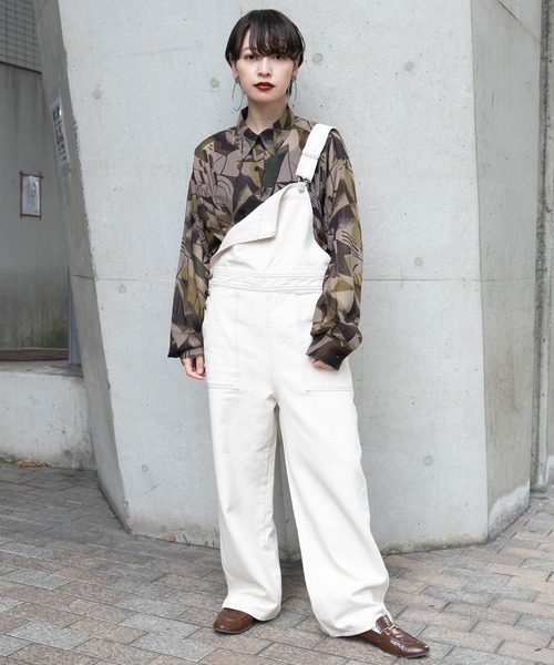 kutir(クティール)の「シアー柄シャツ(シャツ/ブラウス・レディース・ベージュ/ダークブルー/オレンジ・FREE)」の6枚目の写真