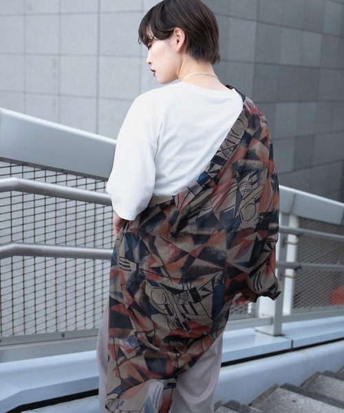 kutir(クティール)の「シアー柄シャツ(シャツ/ブラウス・レディース・ベージュ/ダークブルー/オレンジ・FREE)」の15枚目の写真