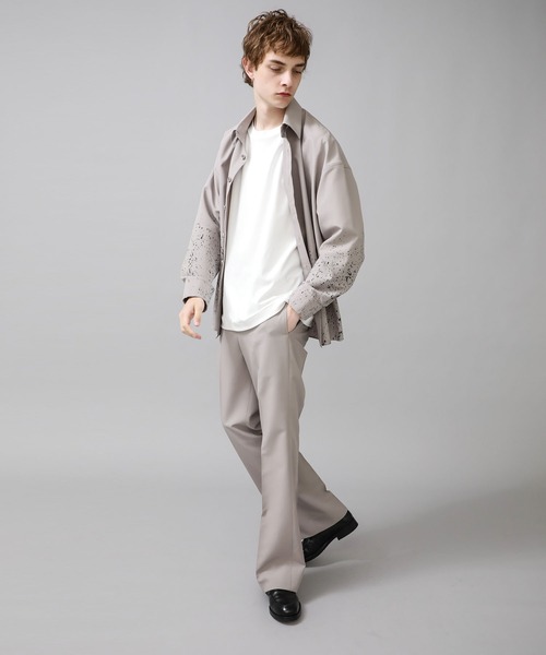 liberum（リベルム）の「【LIBERUM】EX.FLARE SLACKS（スラックス・メンズ・グレー/グリーン・1/2）」の6枚目の写真