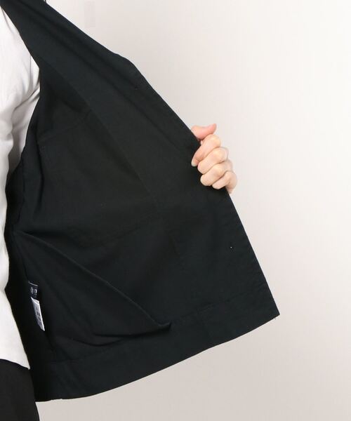 NANO universe（ナノユニバース）の「ミリタリーショートジャケット（ミリタリージャケット・レディース・ネイビー/カーキ/ベージュ・FREE）」の5枚目の写真