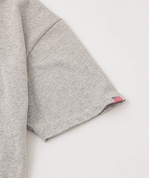 CIAOPANIC TYPY（チャオパニックティピー）の「USAコットンカレッジロゴ刺繍TEE（Tシャツ/カットソー・メンズ・グレー/オフホワイト/グリーン・MEDIUM/LARGE）」の12枚目の写真