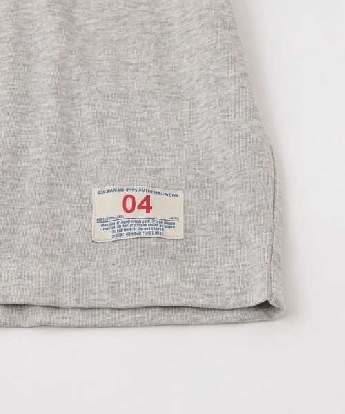 CIAOPANIC TYPY（チャオパニックティピー）の「USAコットンカレッジロゴ刺繍TEE（Tシャツ/カットソー・メンズ・グレー/オフホワイト/グリーン・MEDIUM/LARGE）」の13枚目の写真