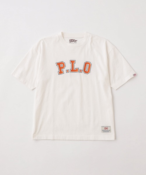 CIAOPANIC TYPY（チャオパニックティピー）の「USAコットンカレッジロゴ刺繍TEE（Tシャツ/カットソー・メンズ・グレー/オフホワイト/グリーン・MEDIUM/LARGE）」の16枚目の写真