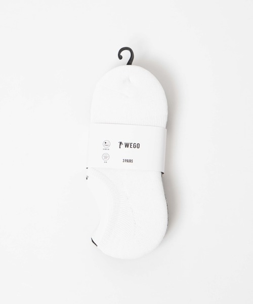 WEGO（ウィゴー）の「WEGO/【3点セット】無地スニーカーインソックス（ソックス/靴下・メンズ・ブラック/その他・25-27CM）」の7枚目の写真