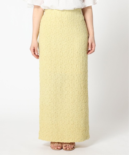 Simplicite(サンプリシテ)の「フクレシャーリングIラインスカート◆(スカート・レディース・ブラック/パープル/イエロー・FREE)」の19枚目の写真