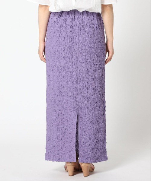 Simplicite(サンプリシテ)の「フクレシャーリングIラインスカート◆(スカート・レディース・ブラック/パープル/イエロー・FREE)」の7枚目の写真