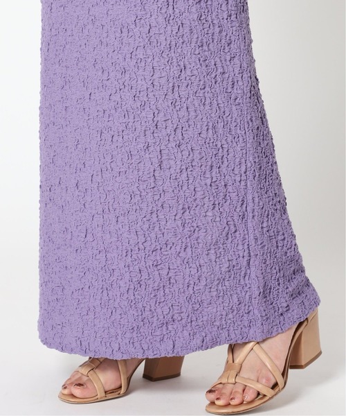 Simplicite(サンプリシテ)の「フクレシャーリングIラインスカート◆(スカート・レディース・ブラック/パープル/イエロー・FREE)」の12枚目の写真