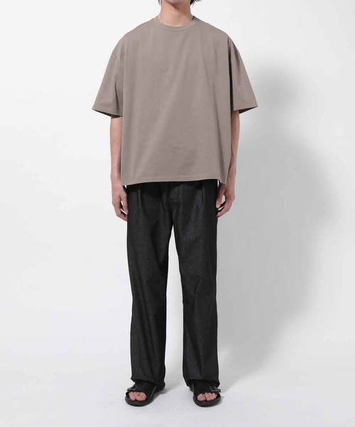 ADAM ET ROPE'（アダムエロペ）の「【スウェットガード】スモーキーカラー ビッグシルエットT/汗染み防止（Tシャツ/カットソー・メンズ・ホワイト/ライトグリーン/ベージュ系その他/ブルー系その他・M/L）」の8枚目の写真