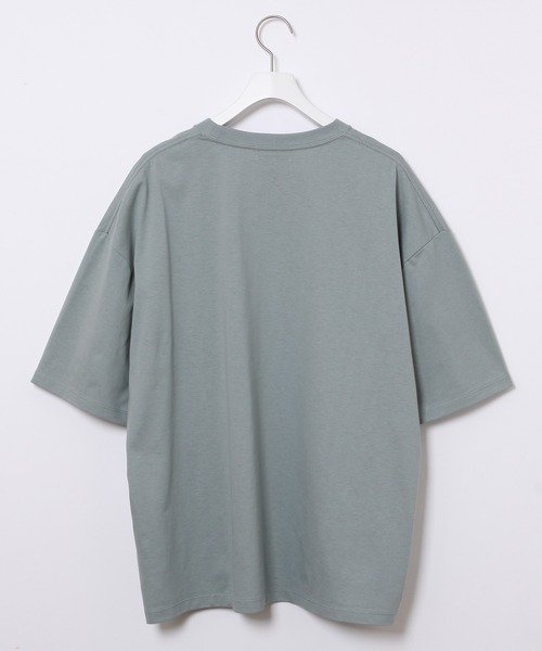 ADAM ET ROPE'（アダムエロペ）の「【スウェットガード】スモーキーカラー ビッグシルエットT/汗染み防止（Tシャツ/カットソー・メンズ・ホワイト/ライトグリーン/ベージュ系その他/ブルー系その他・M/L）」の13枚目の写真