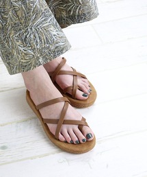 AAA+ | [軽量・滑りにくい]フラットコードトングコンフォートサンダル☆(サンダル)