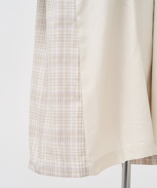 AS KNOW AS PINKY（アズノゥアズピンキー）の「チェックプリーツトレンチ（トレンチコート・レディース・ベージュ/オフホワイト・FREE）」の12枚目の写真