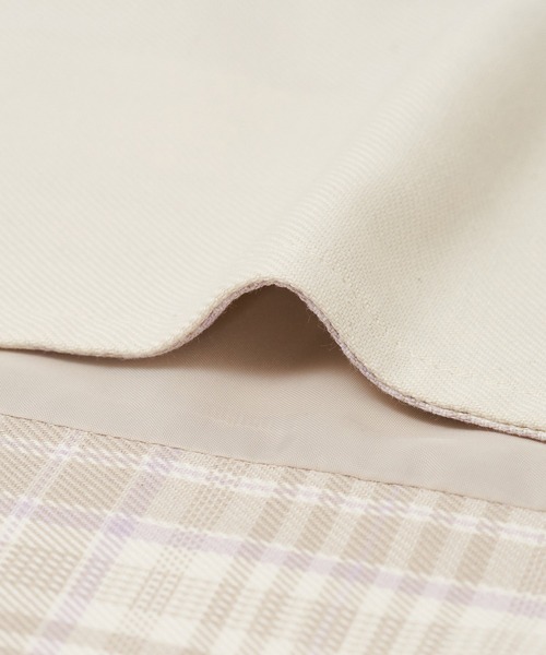 AS KNOW AS PINKY（アズノゥアズピンキー）の「チェックプリーツトレンチ（トレンチコート・レディース・ベージュ/オフホワイト・FREE）」の15枚目の写真