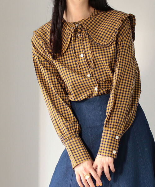 BeAMS DOT(ビームスドット)の「BeAMS DOT / 2way ビッグ襟ブラウス(シャツ/ブラウス・レディース・その他1/その他2/ホワイト/その他3/その他4・FREE)」の3枚目の写真