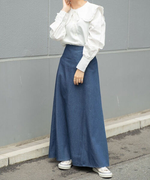 BeAMS DOT(ビームスドット)の「BeAMS DOT / 2way ビッグ襟ブラウス(シャツ/ブラウス・レディース・その他1/その他2/ホワイト/その他3/その他4・FREE)」の12枚目の写真