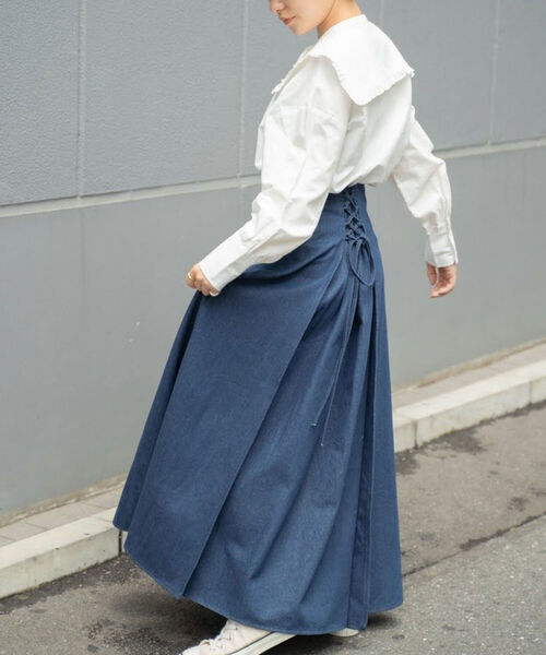 BeAMS DOT(ビームスドット)の「BeAMS DOT / 2way ビッグ襟ブラウス(シャツ/ブラウス・レディース・その他1/その他2/ホワイト/その他3/その他4・FREE)」の13枚目の写真