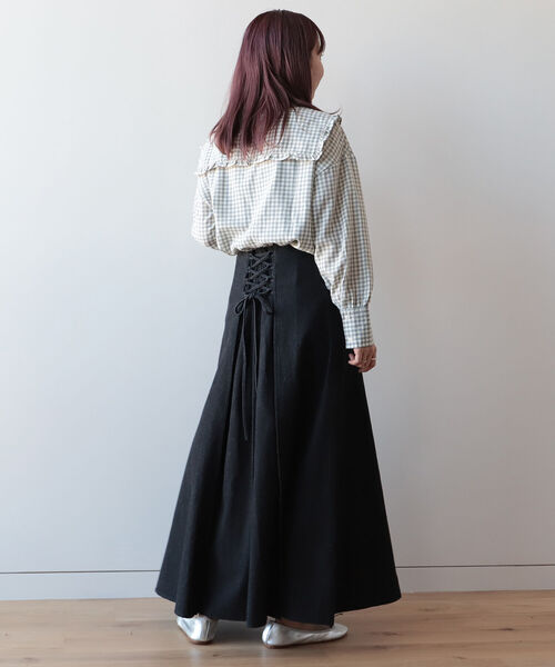 BeAMS DOT(ビームスドット)の「BeAMS DOT / 2way ビッグ襟ブラウス(シャツ/ブラウス・レディース・その他1/その他2/ホワイト/その他3/その他4・FREE)」の14枚目の写真