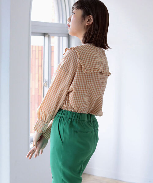 BeAMS DOT(ビームスドット)の「BeAMS DOT / 2way ビッグ襟ブラウス(シャツ/ブラウス・レディース・その他1/その他2/ホワイト/その他3/その他4・FREE)」の8枚目の写真