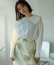 BeAMS DOT | 【WEB限定】BeAMS DOT / 2way ビッグ襟ブラウス(シャツ/ブラウス)