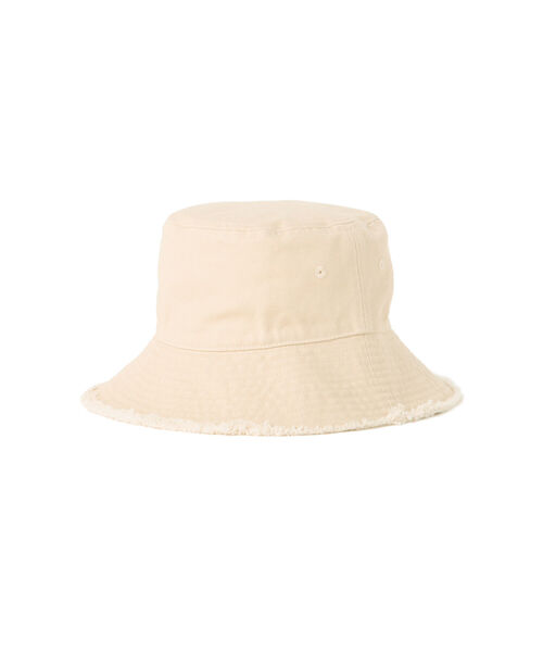 BEAMS HEART（ビームスハート）の「newhattan / フリンジブリム バケットハット（ハット・メンズ・ブラック/オフホワイト・ONE SIZE）」の8枚目の写真