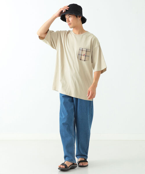 BEAMS HEART（ビームスハート）の「newhattan / フリンジブリム バケットハット（ハット・メンズ・ブラック/オフホワイト・ONE SIZE）」の11枚目の写真