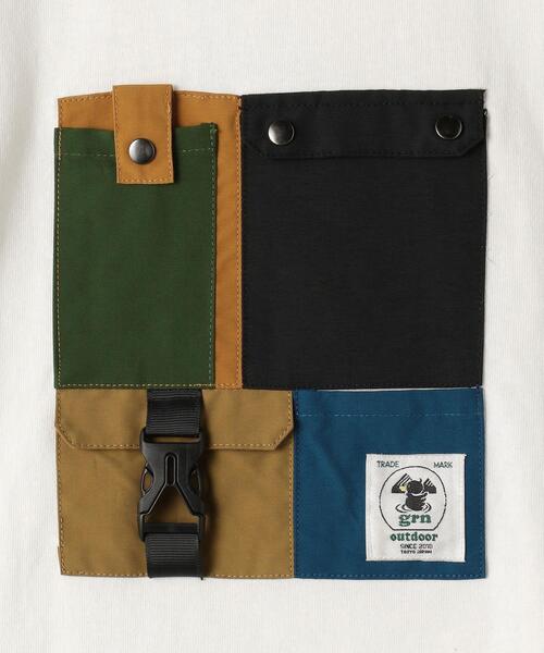 grn(ジーアールエヌ)の「【ジュニア】〔別注〕TJ EX grn outdoor(ジーアールエヌ アウトドア)ポケットTEE / Tシャツ(Tシャツ/カットソー・キッズ・ホワイト/ブラック・L 155-165cm/M 145-155cm)」の11枚目の写真