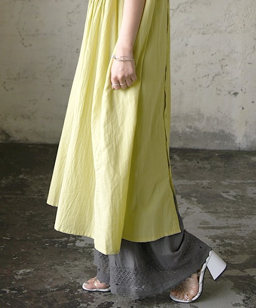 and it_(アンドイット)の「エミュラル emural 裾レースコットンリネンペチパンツ(その他パンツ・レディース・スモークグレー/アイボリー/ライトピンク/ブラック・M-L)」の11枚目の写真