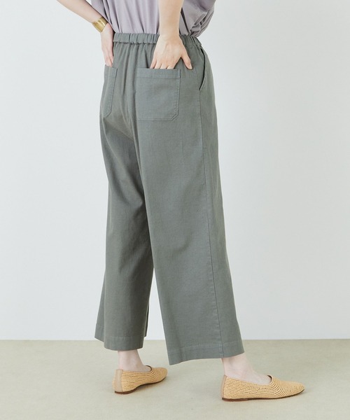 conges payes ADIEU TRISTESSE（コンジェ ペイエ アデュートリステス）の「センタープレスイージーパンツ（その他パンツ・レディース・ネイビー/ブラウン/ライトカーキ・38）」の18枚目の写真