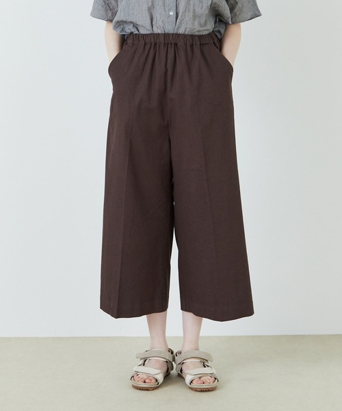 conges payes ADIEU TRISTESSE（コンジェ ペイエ アデュートリステス）の「センタープレスイージーパンツ（その他パンツ・レディース・ネイビー/ブラウン/ライトカーキ・38）」の16枚目の写真