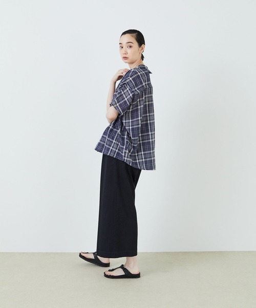 conges payes ADIEU TRISTESSE（コンジェ ペイエ アデュートリステス）の「センタープレスイージーパンツ（その他パンツ・レディース・ネイビー/ブラウン/ライトカーキ・38）」の12枚目の写真