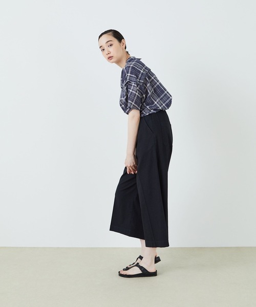 conges payes ADIEU TRISTESSE（コンジェ ペイエ アデュートリステス）の「センタープレスイージーパンツ（その他パンツ・レディース・ネイビー/ブラウン/ライトカーキ・38）」の20枚目の写真