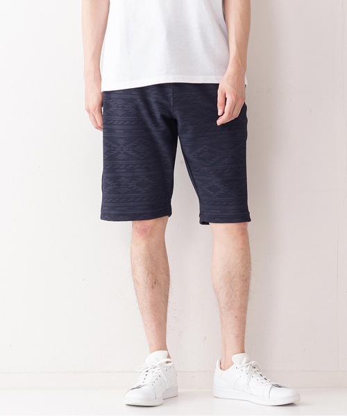 Blue Standard (ブルースタンダード)の「【BLUE STANDARD】エンボスプリントショーツ(その他パンツ・メンズ・ホワイト/ブラック/ネイビー・MEDIUM/LARGE/X-LARGE)」の1枚目の写真