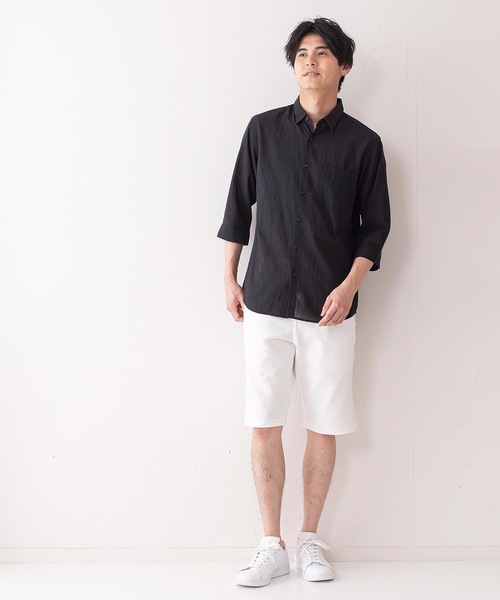 Blue Standard (ブルースタンダード)の「【BLUE STANDARD】エンボスプリントショーツ(その他パンツ・メンズ・ホワイト/ブラック/ネイビー・MEDIUM/LARGE/X-LARGE)」の4枚目の写真