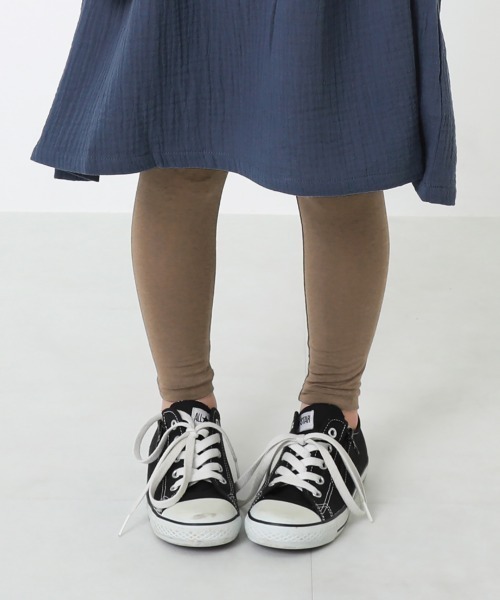 devirock(デビロック)の「10分丈天使のレギンス(レギンス/スパッツ・キッズ・ダークネイビー/ホワイト/ヘザーチャコール/杢グレー/ブラック系その他/ブラック×ホワイト/モカ/ブラック/ネイビー/アイボリー/パープル系・100cm/110cm/120cm/130cm/140cm/150cm/80cm/90cm/160cm)」の8枚目の写真