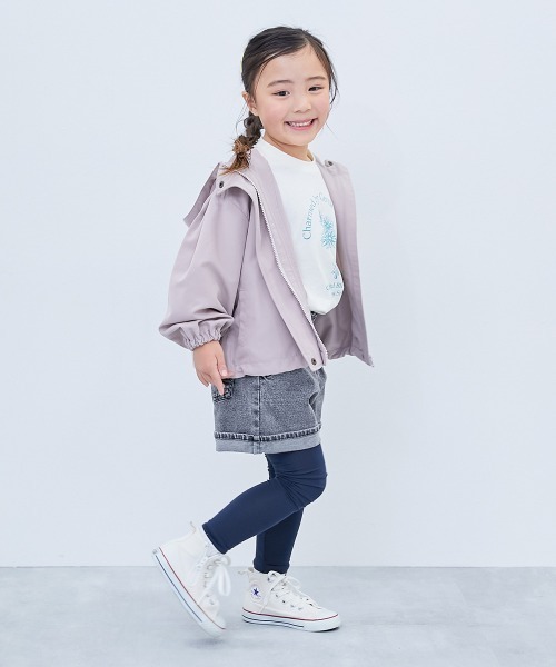 devirock(デビロック)の「10分丈天使のレギンス(レギンス/スパッツ・キッズ・ダークネイビー/ホワイト/ヘザーチャコール/杢グレー/ブラック系その他/ブラック×ホワイト/モカ/ブラック/ネイビー/アイボリー/パープル系・100cm/110cm/120cm/130cm/140cm/150cm/80cm/90cm/160cm)」の21枚目の写真