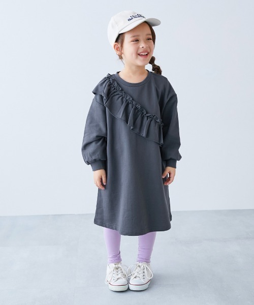 devirock(デビロック)の「10分丈天使のレギンス(レギンス/スパッツ・キッズ・ダークネイビー/ホワイト/ヘザーチャコール/杢グレー/ブラック系その他/ブラック×ホワイト/モカ/ブラック/ネイビー/アイボリー/パープル系・100cm/110cm/120cm/130cm/140cm/150cm/80cm/90cm/160cm)」の22枚目の写真