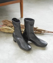 NOFALL | スクエアトゥストレッチミディアムブーツ(ブーツ)