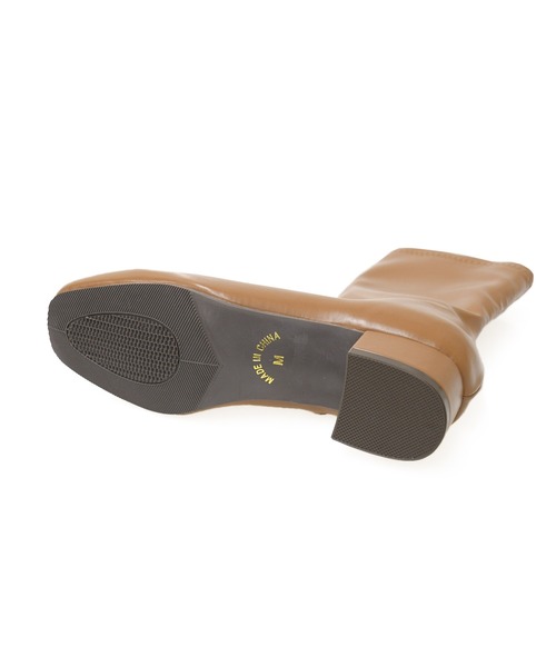 NOFALL(ノーフォール)の「スクエアトゥストレッチミディアムブーツ(ブーツ・レディース・ブラック/アイボリー/モカ/グレー系その他/グリーン系その他/グレイッシュベージュ・LL/3L/SS/S/M/L)」の12枚目の写真