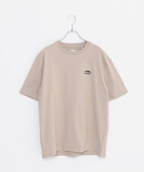 OUTDOOR PRODUCTS APPAREL(アウトドアプロダクツアパレル)の「USAコットン ヘビーウェイトグラフィックバックプリントTシャツ/ワンポイントブランドロゴ(Tシャツ/カットソー・メンズ・ホワイト/ブラック/ベージュ/ネイビー/カーキ/ホワイト系その他・MEDIUM/LARGE/X-LARGE)」の10枚目の写真