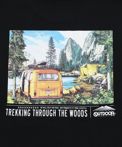OUTDOOR PRODUCTS APPAREL(アウトドアプロダクツアパレル)の「USAコットン ヘビーウェイトグラフィックバックプリントTシャツ/ワンポイントブランドロゴ(Tシャツ/カットソー・メンズ・ホワイト/ブラック/ベージュ/ネイビー/カーキ/ホワイト系その他・MEDIUM/LARGE/X-LARGE)」の17枚目の写真