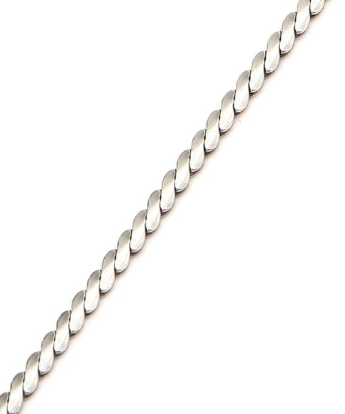 schott（ショット）の「【完全受注生産】△meian/メイアン/STERLING SILVER BABY PYTHONTAIL CHAINNECKLACE/ ベイビー パイソンテール チェーンネックレス man037t（ネックレス・メンズ・シルバー・FREE）」の5枚目の写真