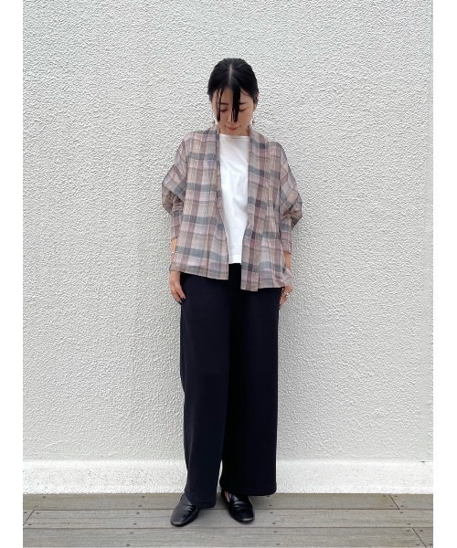 BEARDSLEY（ビアズリー）の「着るストール・チェックハオリ