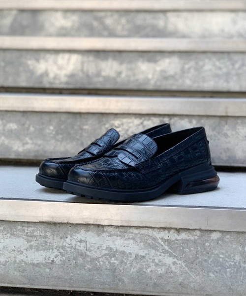 ASH（アッシュ）の「WEB限定【REX】BLクロコ レザーローファー（ローファー・レディース・ブラック・38/39/35/36/37）」の2枚目の写真