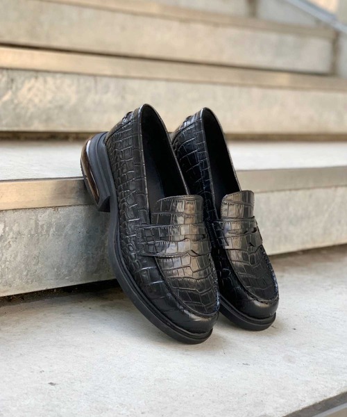 ASH（アッシュ）の「WEB限定【REX】BLクロコ レザーローファー（ローファー・レディース・ブラック・38/39/35/36/37）」の5枚目の写真