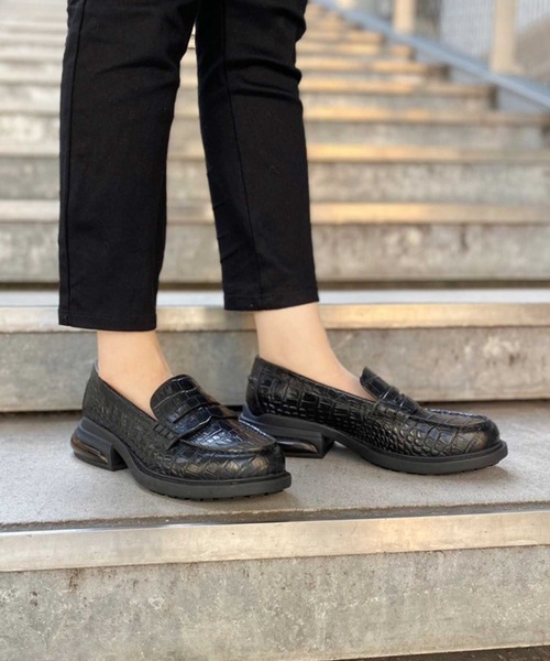 ASH（アッシュ）の「WEB限定【REX】BLクロコ レザーローファー（ローファー・レディース・ブラック・38/39/35/36/37）」の6枚目の写真